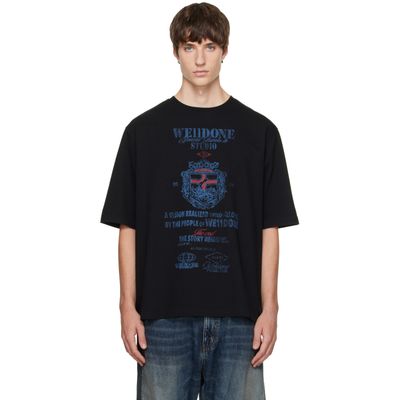 We11done We11done Black Credits Graphic T-shirt