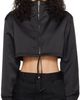 We11done We11done Black Cropped Hoodie - 1