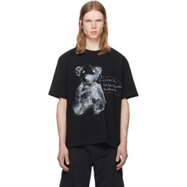 We11done We11done Black Drawing Teddy T-shirt