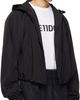 We11done We11done Black Gathered Neck Hoodie Jacket - 2