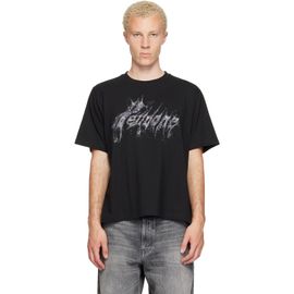 We11done We11done Black Glitter Logo T-shirt