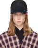 We11done We11done Black Gothic Logo Vintage Baseball Cap - 1