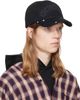 We11done We11done Black Gothic Logo Vintage Baseball Cap - 2