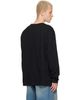 We11done We11done Black Gradient Logo Long-Sleeved T-shirt - 3