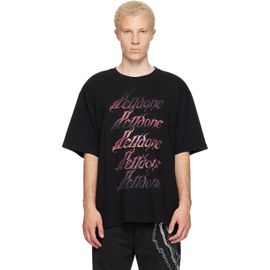 We11done We11done Black Gradient Logo T-shirt
