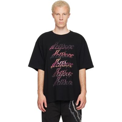 We11done We11done Black Gradient Logo T-shirt