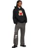 We11done We11done Black Heart Teddy Hoodie - 4