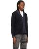 We11done We11done Black Hooded Shirt-Layered Cardigan - 2