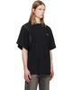 We11done We11done Black Hook & Eye T-Shirt - 2