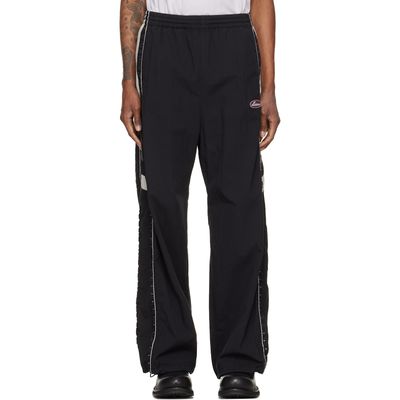 We11done We11done Black Hook & Eye Track Pants