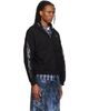 We11done We11done Black Lace 'WE11DONE' Zip-Up Hoodie - 2