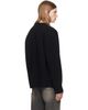 We11done We11done Black Logo Classic Cardigan - 3