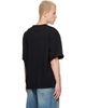 We11done We11done Black Logo Pin-Tucked T-shirt - 3