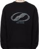 We11done We11done Black Logo Rhinestone Knit Pullover Sweater - 1