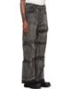 We11done We11done Black Multi-Tuck Denim Jeans - 2