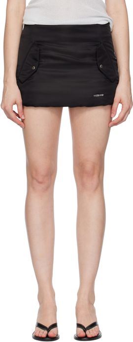 We11done We11done Black Padded Miniskirt
