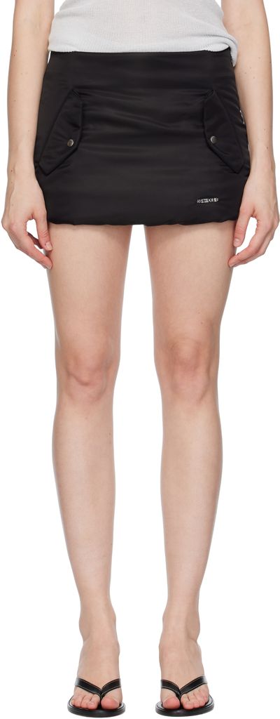 We11done We11done Black Padded Miniskirt