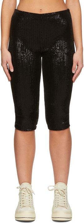 We11done We11done Black Sequin Shorts