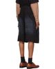 We11done We11done Black Washed Bermuda Cargo Shorts - 3