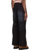 We11done We11done Black Washed Multi Pocket Cargo Pants - 3