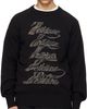 We11done We11done Black 'WE11DONE' Multi-Logo Sweater - 1