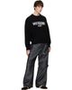 We11done We11done Black Wide-Fit '1506' Logo Pullover Sweater - 4