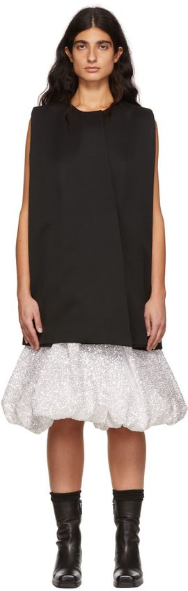 We11done We11done Black Wool Mini Dress