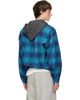 We11done We11done Blue Check Coach Jacket - 3
