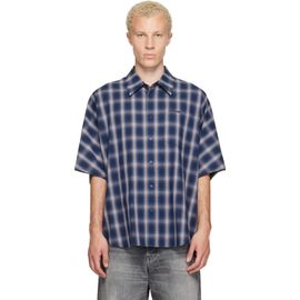 We11done We11done Blue Dolman Short-Sleeved Shirt