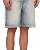 We11done We11done Blue Embroidery Washed Denim Shorts - 2