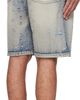 We11done We11done Blue Embroidery Washed Denim Shorts - 3