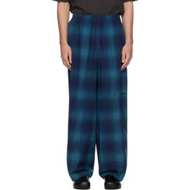 We11done We11done Blue Flannel Lounge Pants