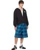 We11done We11done Blue Flannel Printed Bermuda Shorts - 4