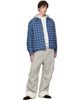 We11done We11done Blue Hooded Shirt Jacket - 4
