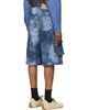 We11done We11done Blue Trompe L'Oeil Cargo Shorts - 3