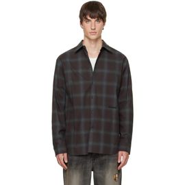 We11done We11done Brown Check Flannel Shirt