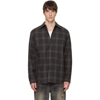 We11done We11done Brown Check Flannel Shirt