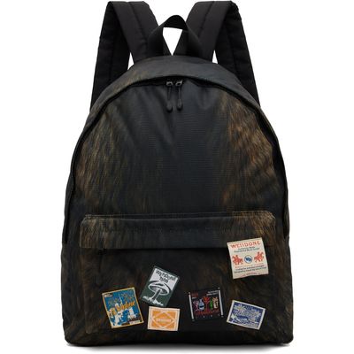 We11done We11done Brown Fur Printed Backpack