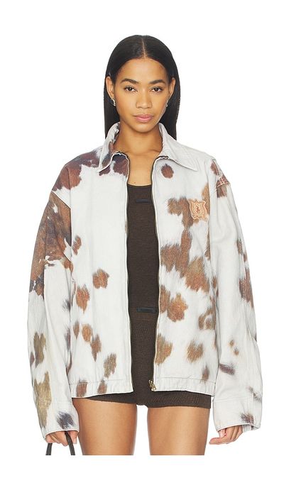 WE11DONE WE11DONE Cowhide Print Work Jacket