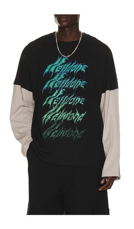 WE11DONE WE11DONE Crayon Multi Logo Long-Sleeved T-Shirt