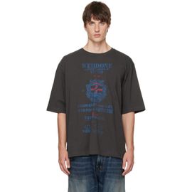 We11done We11done Gray Credits Graphic T-shirt