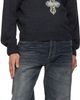 We11done We11done Gray Cross Necklace Sweater - 4