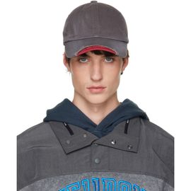 We11done We11done Gray Distressed Cap