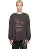 We11done We11done Gray Gradient Logo Long-Sleeved T-shirt - 1