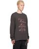 We11done We11done Gray Gradient Logo Long-Sleeved T-shirt - 2