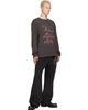 We11done We11done Gray Gradient Logo Long-Sleeved T-shirt - 4