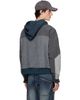 We11done We11done Gray Layered Fleece Hoodie - 3