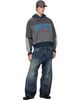 We11done We11done Gray Layered Fleece Hoodie - 4