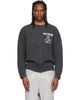 We11done We11done Gray Logo Classic Cardigan - 1