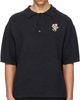 We11done We11done Gray Patch Detailed Knit Polo - 1